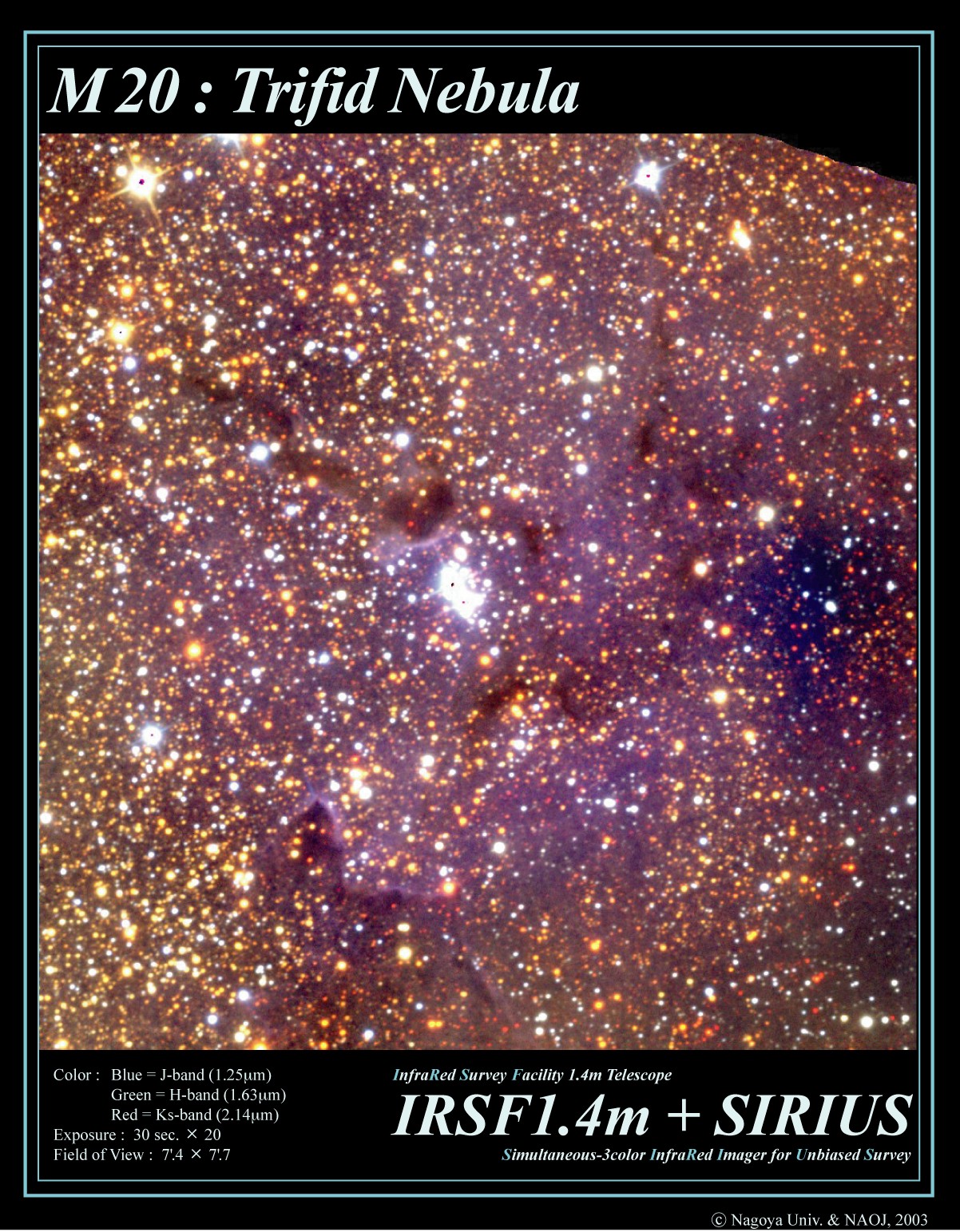 M20 : Trifid Nebula