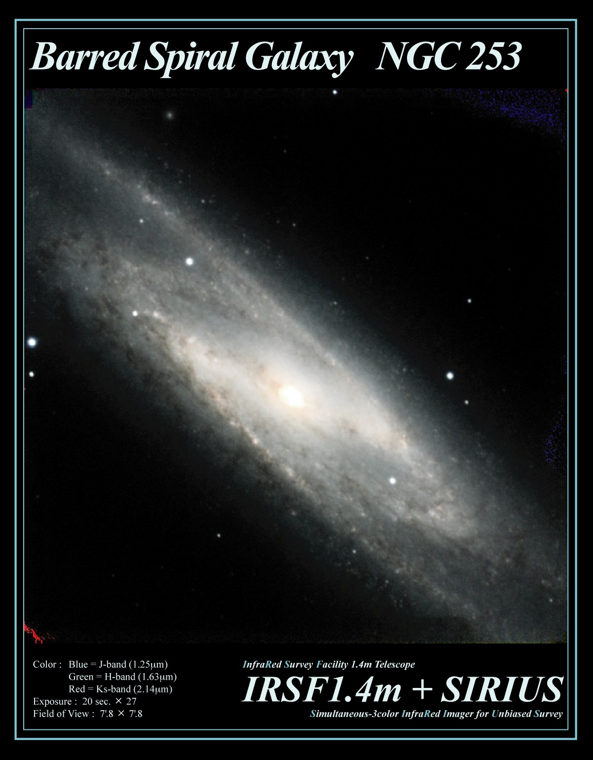 Barred Spiral Galaxy NGC253