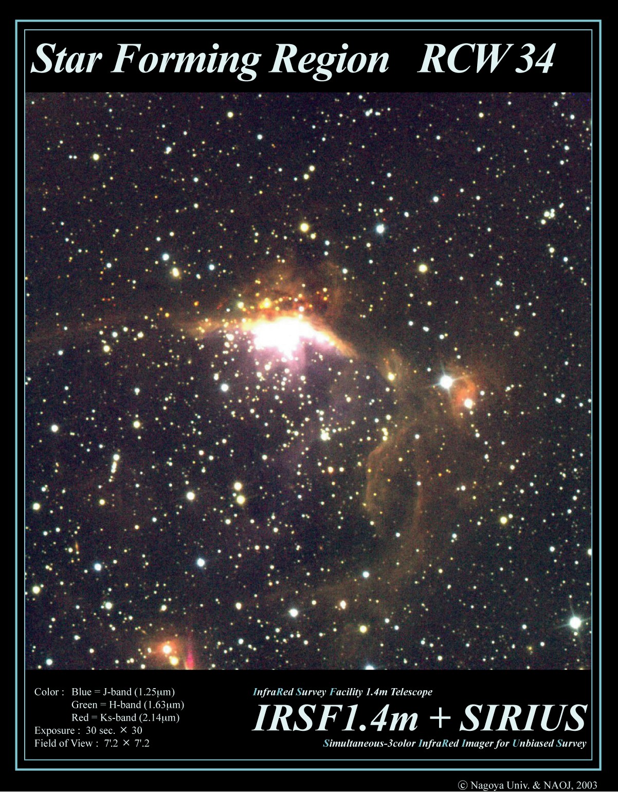 Star Forming Region : RCW 34